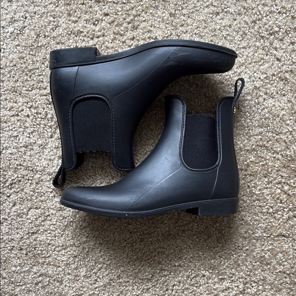 Sam Edelman Black Ankle Rain Boots